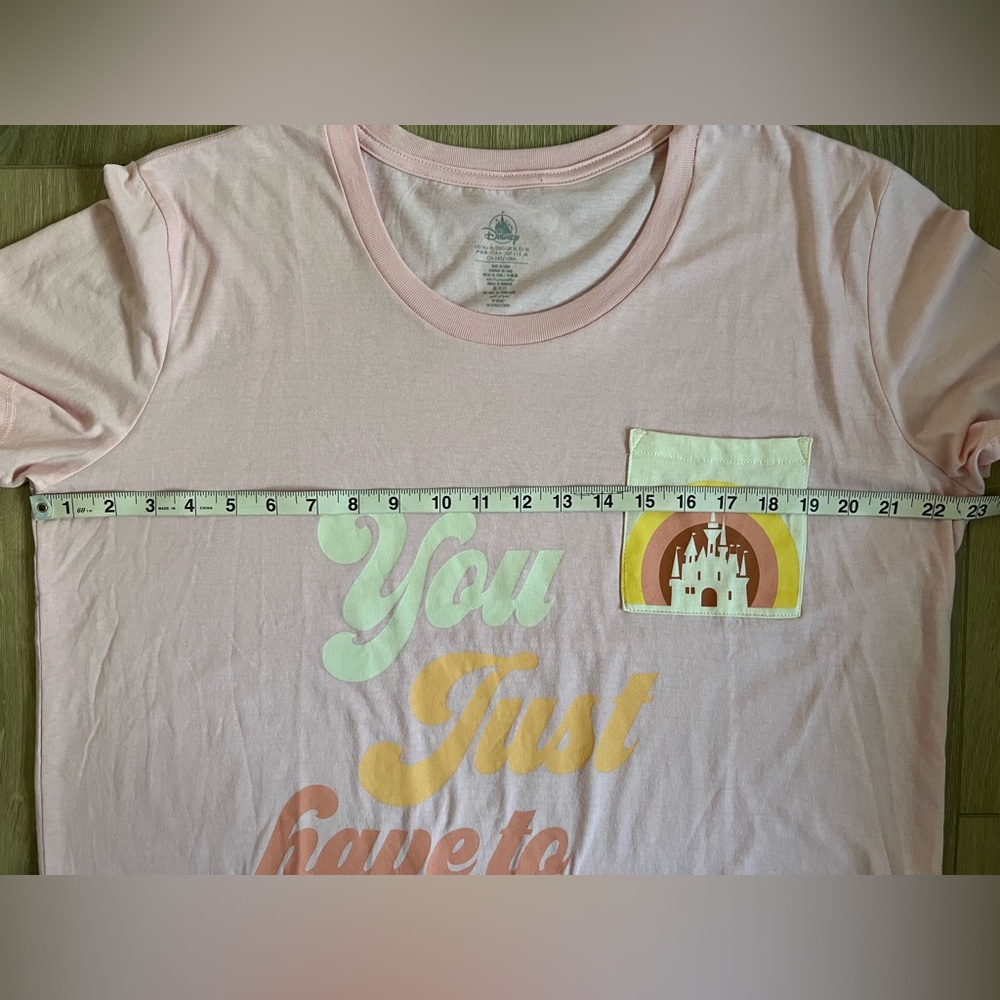 DISNEY You Just Have To Believe Graphic Tshirt NWT - Picture 4 of 8